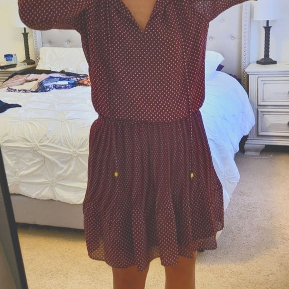 Michael Kors Dress dark red polka-dot size S - Picture 4 of 9